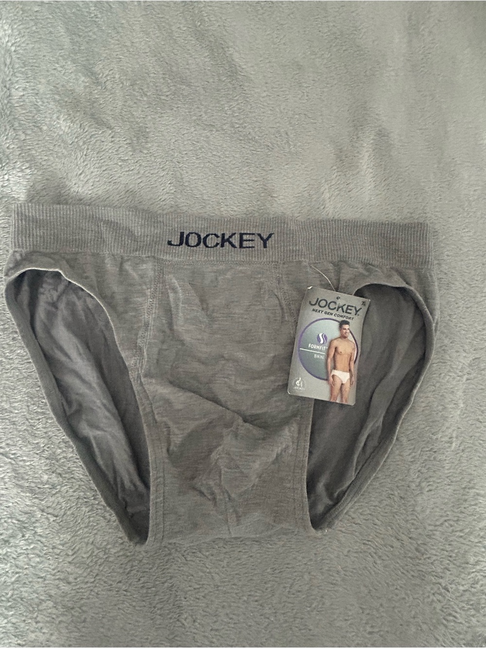 Jockey Men’s Briefs in Gray with Branded Waistband